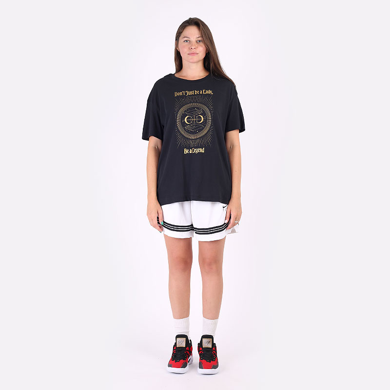 женская черная футболка Nike `Legend` Women's Basketball Boyfriend T-Shirt DJ6388-011 - цена, описание, фото 5